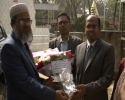 জনাব খোন্দকার আনোয়ার হোসেন, স্থানীয় সরকার, বরিশাল বিভাগ মহোদয়  ৩১/১২/২০২৪ইং তারিখ ঝালকাঠি পৌরসভা পরিদর্শন।